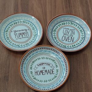 Decorative Plates with Whimsical Text